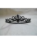 Small Black Gothic Mini Tiara Ballerina Evil Queen Wicked Princess Vampi... - €11,00 EUR