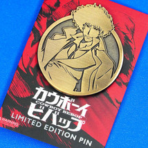 Cowboy Bebop Spike Spiegel Limited Antique Gold Emblem Enamel Pin Figure... - £13.89 GBP