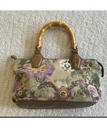 RELIC Floral Print Handbag with Bamboo Handles - $35.63 CAD