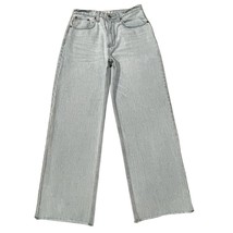 Abercrombie Fitch The Loose High Rise Raw Hem Womens 28/6s Blue Relaxed ... - $39.29