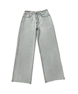 Abercrombie Fitch The Loose High Rise Raw Hem Womens 28/6s Blue Relaxed ... - $39.29