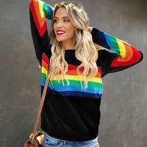 AISIYIFUSHI 2022 Blouses Sweatshirt Female Print Crew Neck Long Sleeve Loose Cas - £72.67 GBP