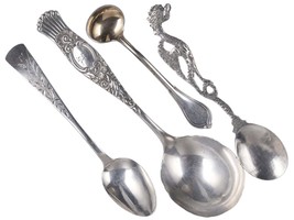 c1890&#39;s Collection of Fancy sterling spoons - £89.95 GBP