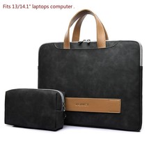 Women Laptop Leather Briefcase Office Bag Portable Ultrathin Computer Handbag Me - £56.85 GBP