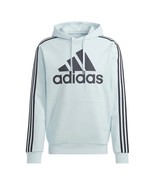 NEW adidas Essentials 3 Stripes Almost Blue Hoodie HL2302 Men’s Size 3XL - $49.49