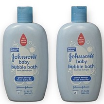 Johnson &amp; Johnson&#39;s Baby Bubble Bath Gentle No Tears ORIGINAL Formula Lot Of 2 - £38.84 GBP