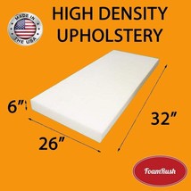 6" H X 26" W X 32" L Upholstery Foam High Density Firm Foam Soft Support (Chair  - £95.34 GBP