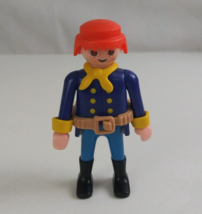 1992 Geobra Playmobile Red Head Yankee Soldier 2.75&quot; Toy Figure - $13.57