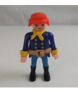 1992 Geobra Playmobile Red Head Yankee Soldier 2.75&quot; Toy Figure - £10.62 GBP