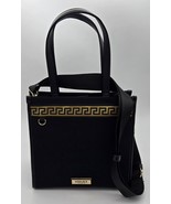 Versace Fragrances Canvas Bag Black Gold Travel Purse Handbag Shoulder Tote - €39,46 EUR