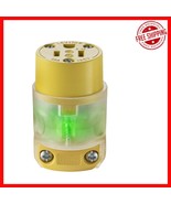 Durable PVC Lighted Plug Replacement with Automatic Cord Grip for 18-12 AWG - €20,95 EUR
