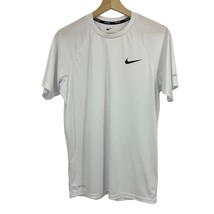 Nike swim t-shirt S Mens UVA UVB protection Hydroguard White Dri-Fit  - £19.98 GBP