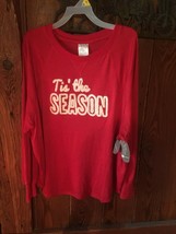 Medium -Women&#39;s Christmas Light Sweatshirt Cute Ugly Sweater Red Tis The Season  - £5.68 GBP
