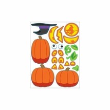 Pumpkin Faces Value Stickers on 4 Sheets - £2.60 GBP