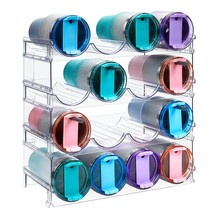 Water Bottle Organizer For Cabinet, Stackable Water Bottle Storage Rack,... - £41.23 GBP