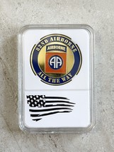 US ARMY 82nd Airborne Division &quot;All The Way&quot; Challenge Coin With Case - £11.31 GBP