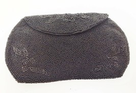 Walborg Handmade Clutch Purse Bag Belgium Beaded Black Vintage Party Coc... - £22.69 GBP