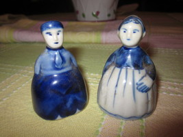 Vintage pair of numbered DELFT Miniature bells - £11.95 GBP