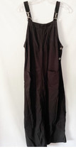Talbots Overall Skirt Dress Modest Black Size 10 Bib - £15.04 GBP