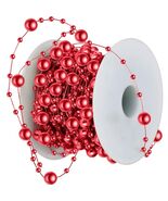 Ecally 250ft Plastic Beads Garland Chain Roll Red Wedding Decoration - €10,86 EUR