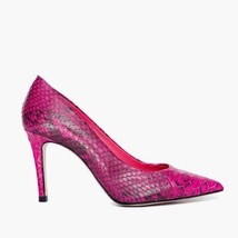 The Queen Fuchsia Pythn Leather Pump Women Shoe image 5
