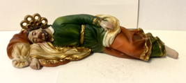 Sleeping Saint Joseph Statue 8&quot;w, New - £31.15 GBP