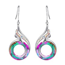 Nirvana of Phoenix Rainbow Crystal Peacock Zircon Drop Earring Bracelet Necklace - £11.23 GBP