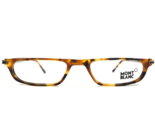 Montblanc Eyeglasses Frames MB 254 055 Brown Tortoise Black Gold 50-19-140 - $118.79