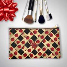 Red Rose Criss Cross Cosmetic Bag. 9x6 Tablet or iPad Case, Travel Organ... - £18.88 GBP