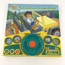 Nickelodeon Diego Play A Sound Hardcover Book Conduce Al Rescate IN SPANISH 2009 - £43.48 GBP