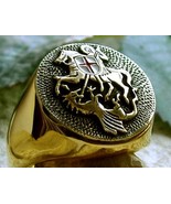 SAINT GEORGE ARCHANGEL RING     size 13 - $49.88 CAD