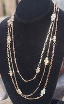 Sparkly Beaded Chain Necklace 66" Long - $9.89