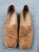 Bobs from Skechers Shoes Women&#39;s 8.5 Memory Foam Slip On Flat Loafer Brown Gypsy - £21.41 GBP