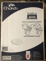 StaTite 18.5 Elongated White Toilet Seat NIP - $28.71