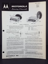 Motorola 1957, 1958 Chevrolet Auto Radio Service Manual Model CTM8x, CTM57X - £5.43 GBP