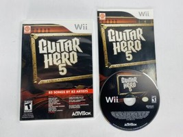 Guitar Hero 5 - Nintendo Wii - Disc, Case &amp; Manual - No Accessories - £27.45 GBP