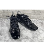 Bally Sneakers Women 38 / 7.5M Kayak Shoes Black Patent Leather Switzerl... - $907.85 MXN