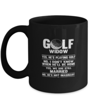 Coffee Mug Funny Golf Widow Golfer Married  - £16.02 GBP