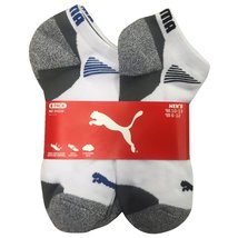 Puma Mens Low Cut All Sport No Show Socks 6-Pair stock size 10-13 shoe size 6-12 - $31.99