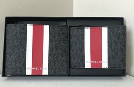 New Michael Kors 3-in-1 Wallet Set Black Multi with Gift box - $52.15