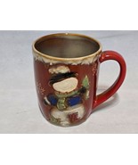 Unbranded Handmade Hand Turned Glazed Stoneware Snowman Mug - FREE SHIPPING - $9.88