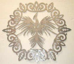 Phoenix Rising Mythical Bird Metal Art, Sign, Wall Art, Decor, Custom, Legendary - £45.03 GBP
