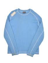 Burton Sweater Mens XL Wool Crewneck Pullover Snowboard Blue Base Layer - $31.78