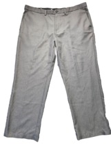 Haggar Cool 18 Pro Dress Pants Mens 44x30 Classic Fit Gray Stretch Waist... - $19.99