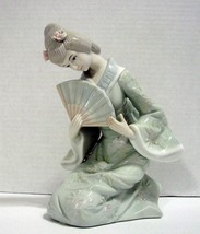 KPM Porcelain Asian Geisha Figurine 8.5" Vintage 1986 - £31.97 GBP