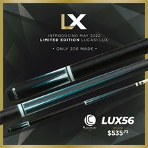 Lucasi Lux 56 Pool Cue! Brand New! Authorized Dealer! Free Shipping!!!!! - £384.53 GBP