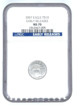 2007 Early Releases 1/10 OZ Platinum Eagle NGC MS70 - $722.87