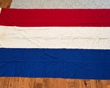 1940s WWII Netherlands Flag ~ Full Size 6ft x 9ft ~ Vintage WW2! - $290.24
