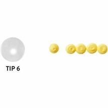Wilton Disposable Tip Set 4 Tips # 6 Round Plastic - $3.55