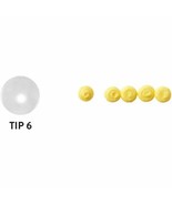 Wilton Disposable Tip Set 4 Tips # 6 Round Plastic - £2.80 GBP